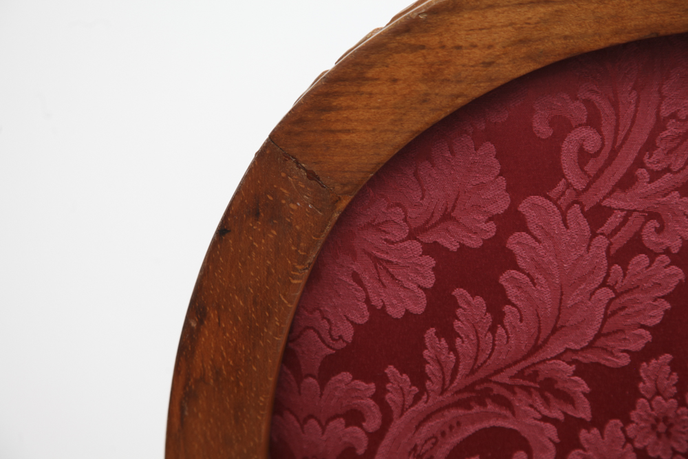 Federal Style Carved Mahogany Armchair