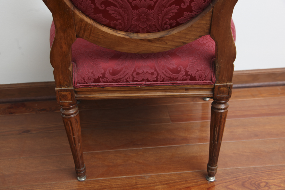 Federal Style Carved Mahogany Armchair