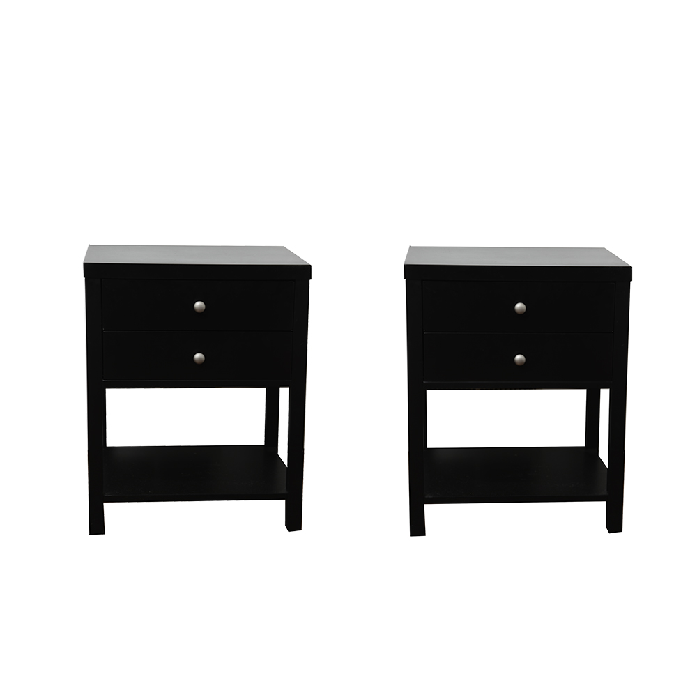 Pair of Black Side Tables