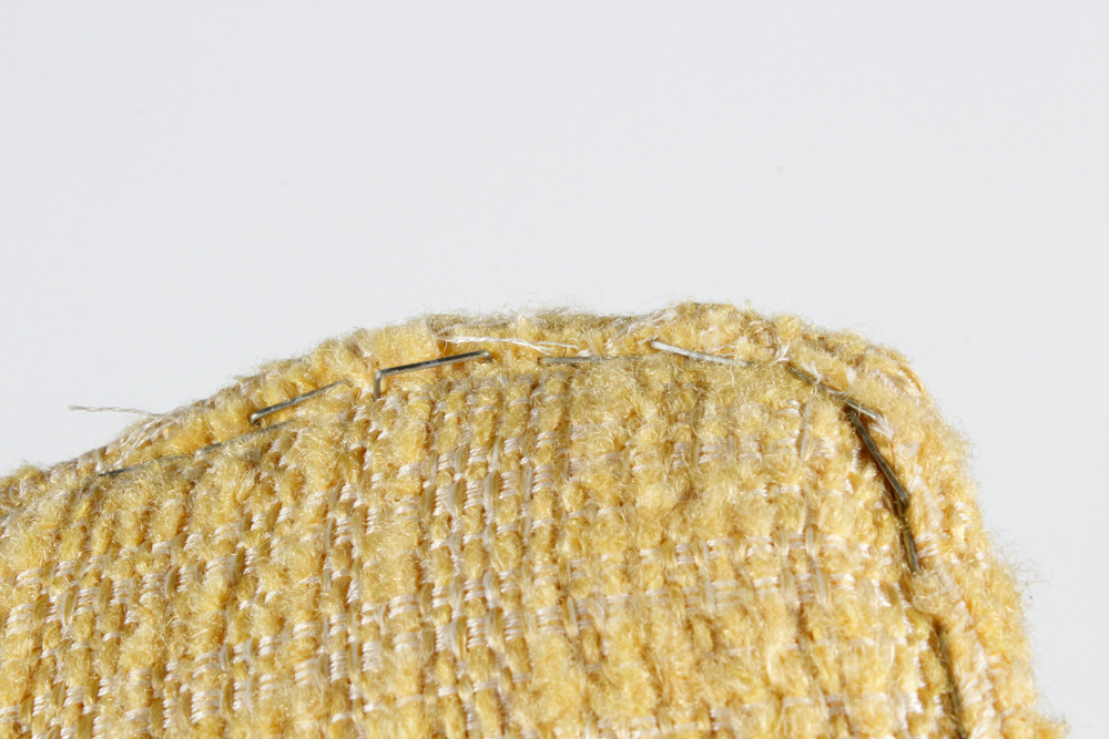 Set Four White Metal Side Chairs