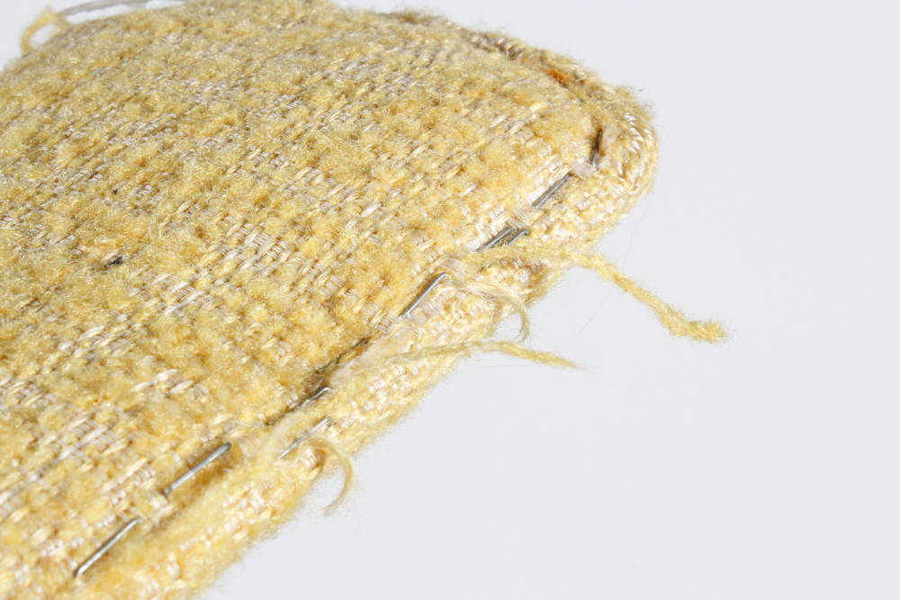 Set Four White Metal Side Chairs