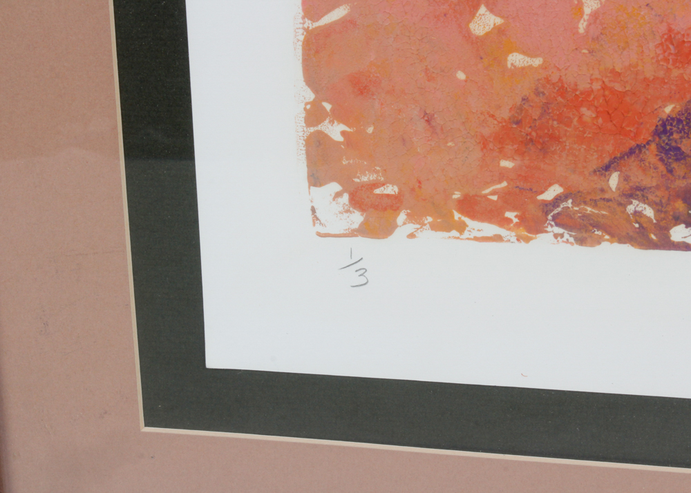 Harold Kraus Signed Monoprint "October Morning"