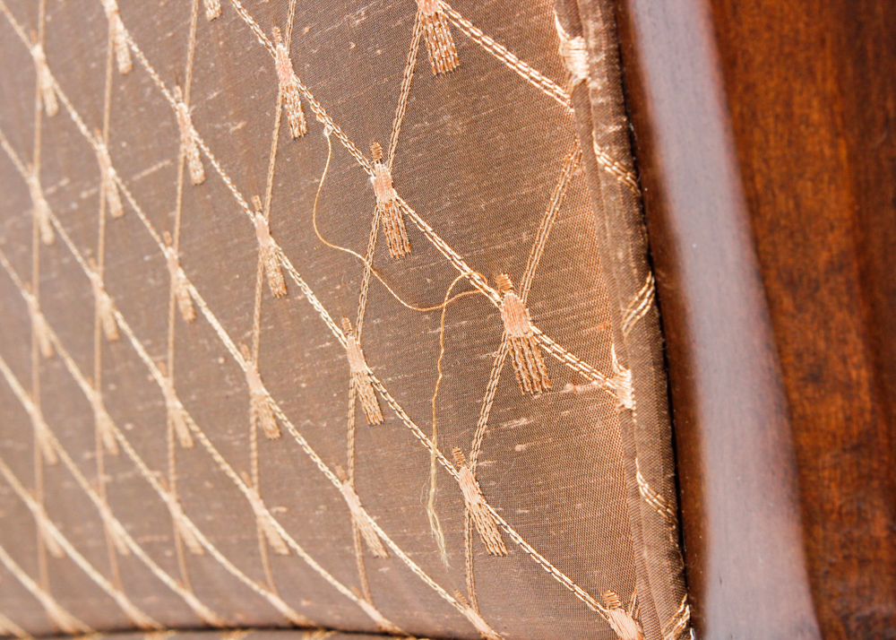 Louis XV Style Bergere, Upholstered in Copper Colored Materials