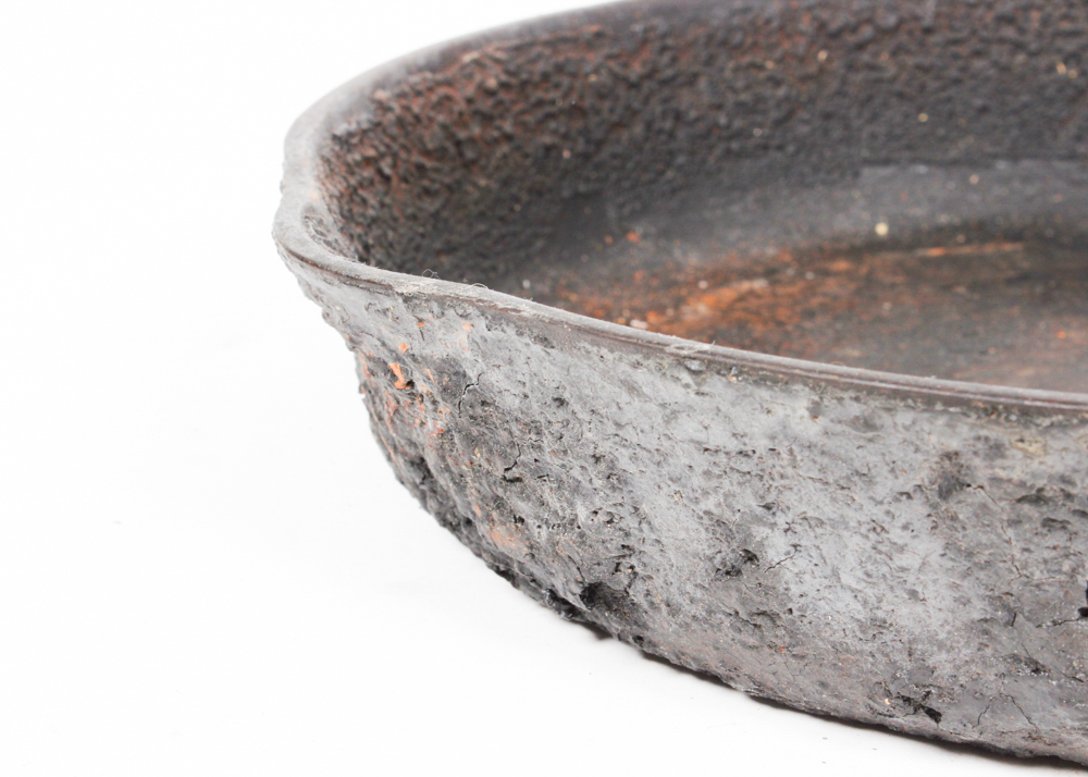 Vintage Cast Iron Skillet and Bacon Press