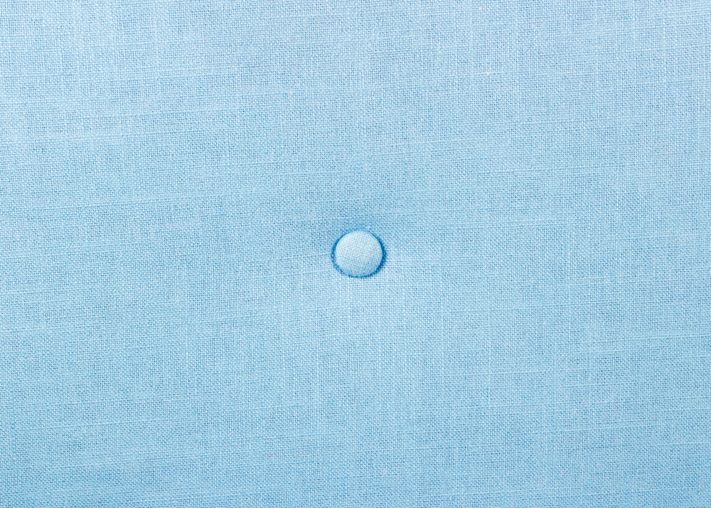 Considerable Blue Upholstered Headboard and Bed Rails