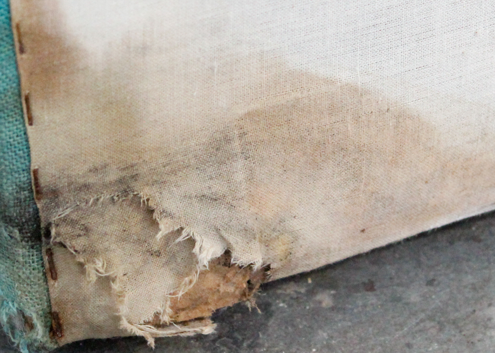 Considerable Blue Upholstered Headboard and Bed Rails