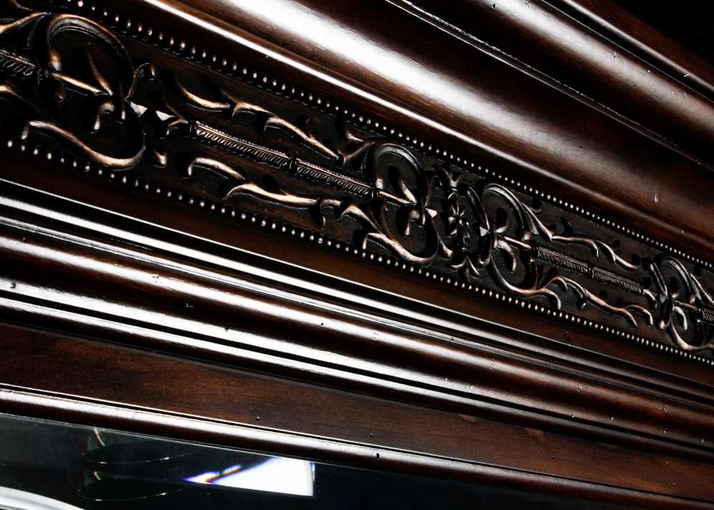 Contemporary Oak Curio Cabinet