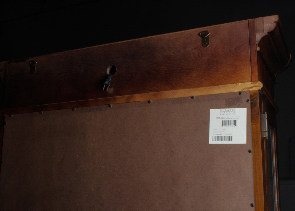 Contemporary Oak Curio Cabinet