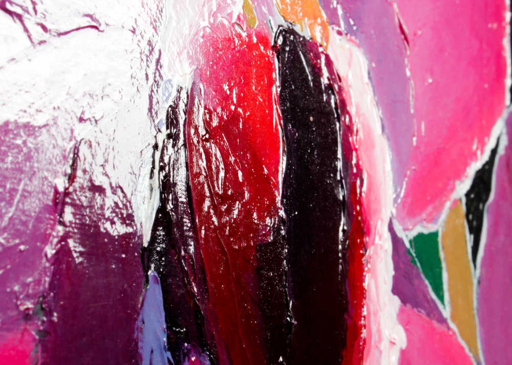 Harold Kraus "Two Orchids" Original Oil on Canvas