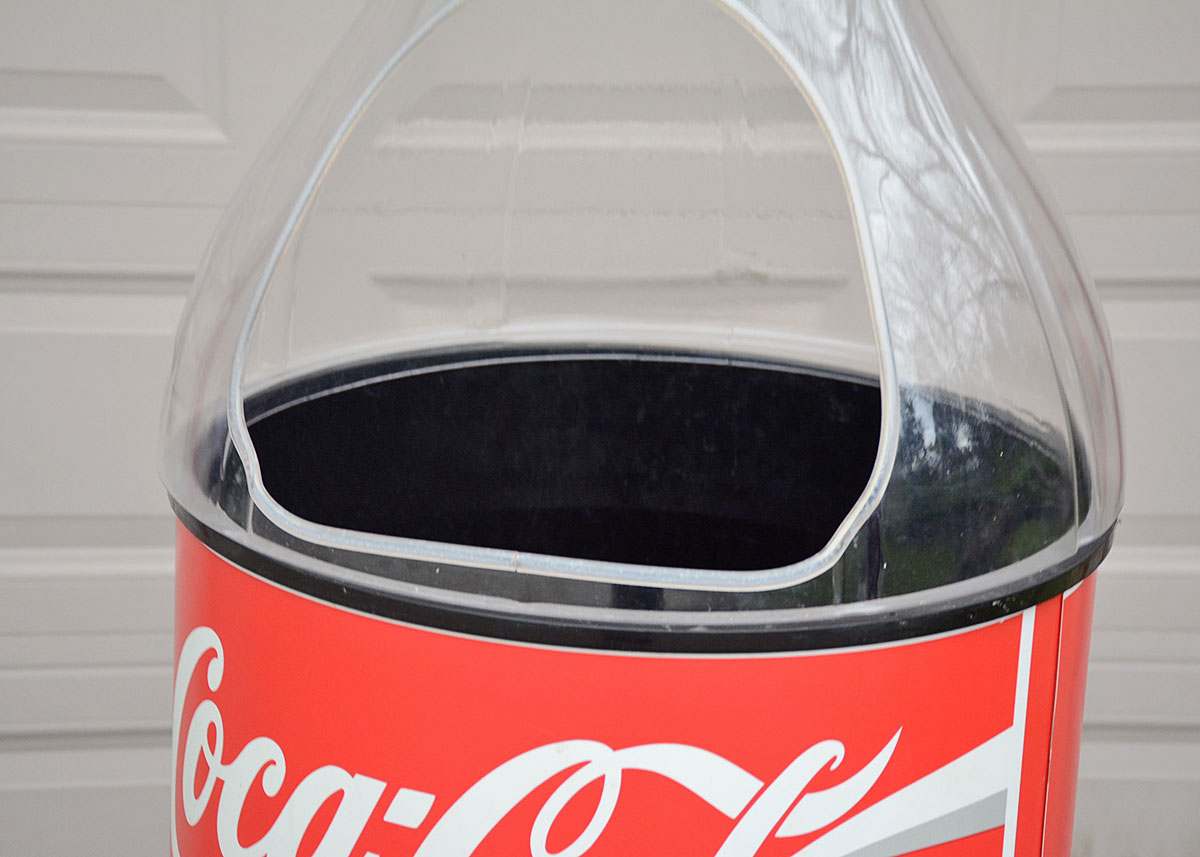 Large Coca-Cola Bottle Cooler Display