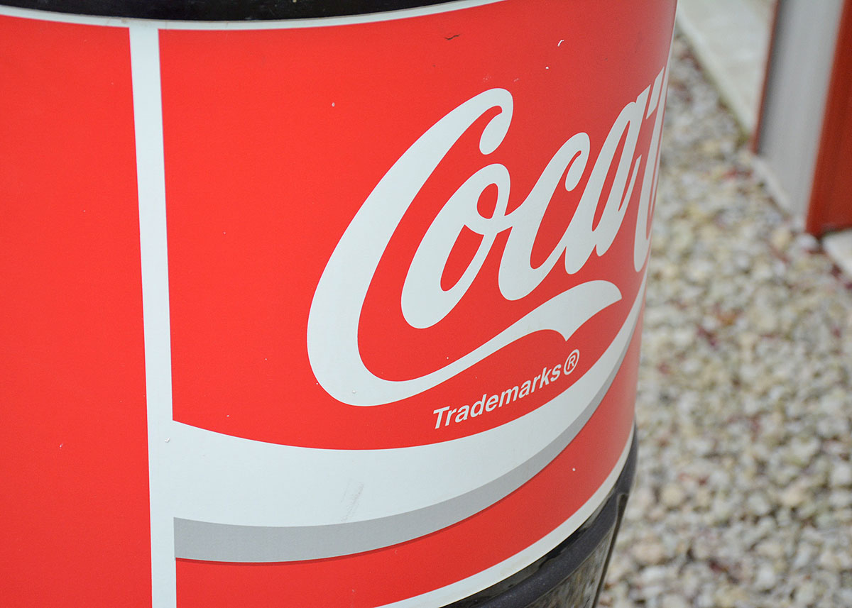 Large Coca-Cola Bottle Cooler Display