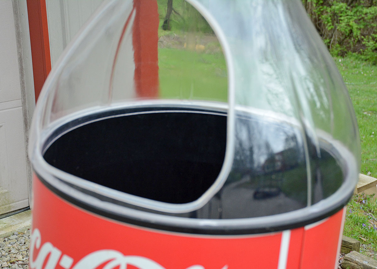 Large Coca-Cola Bottle Cooler Display