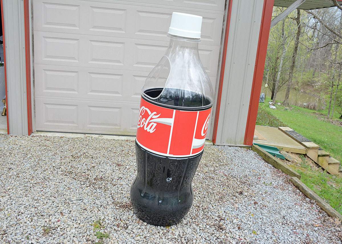 Large Coca-Cola Bottle Cooler Display