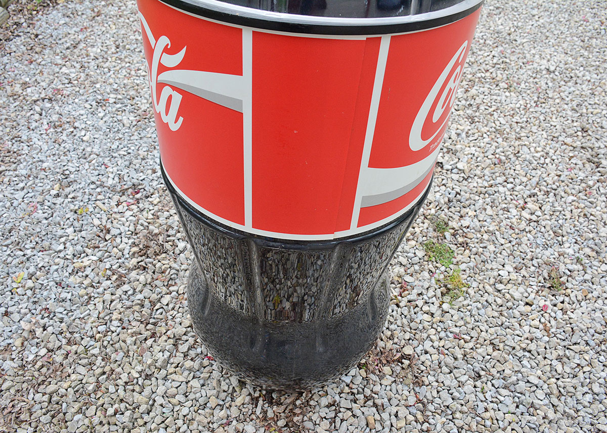 Large Coca-Cola Bottle Cooler Display