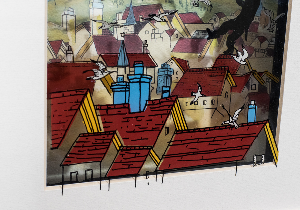 Signed Limited Edition Jean-Pierre Weill "Fiddler" Three Dimensional Vitreograph