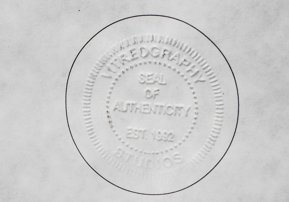 Signed Limited Edition Jean-Pierre Weill "Fiddler" Three Dimensional Vitreograph