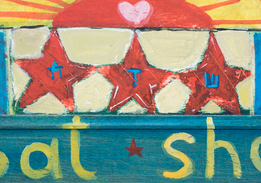 Original Leah Zarembo "Shabbat Shalom" Painting on Framed Wood