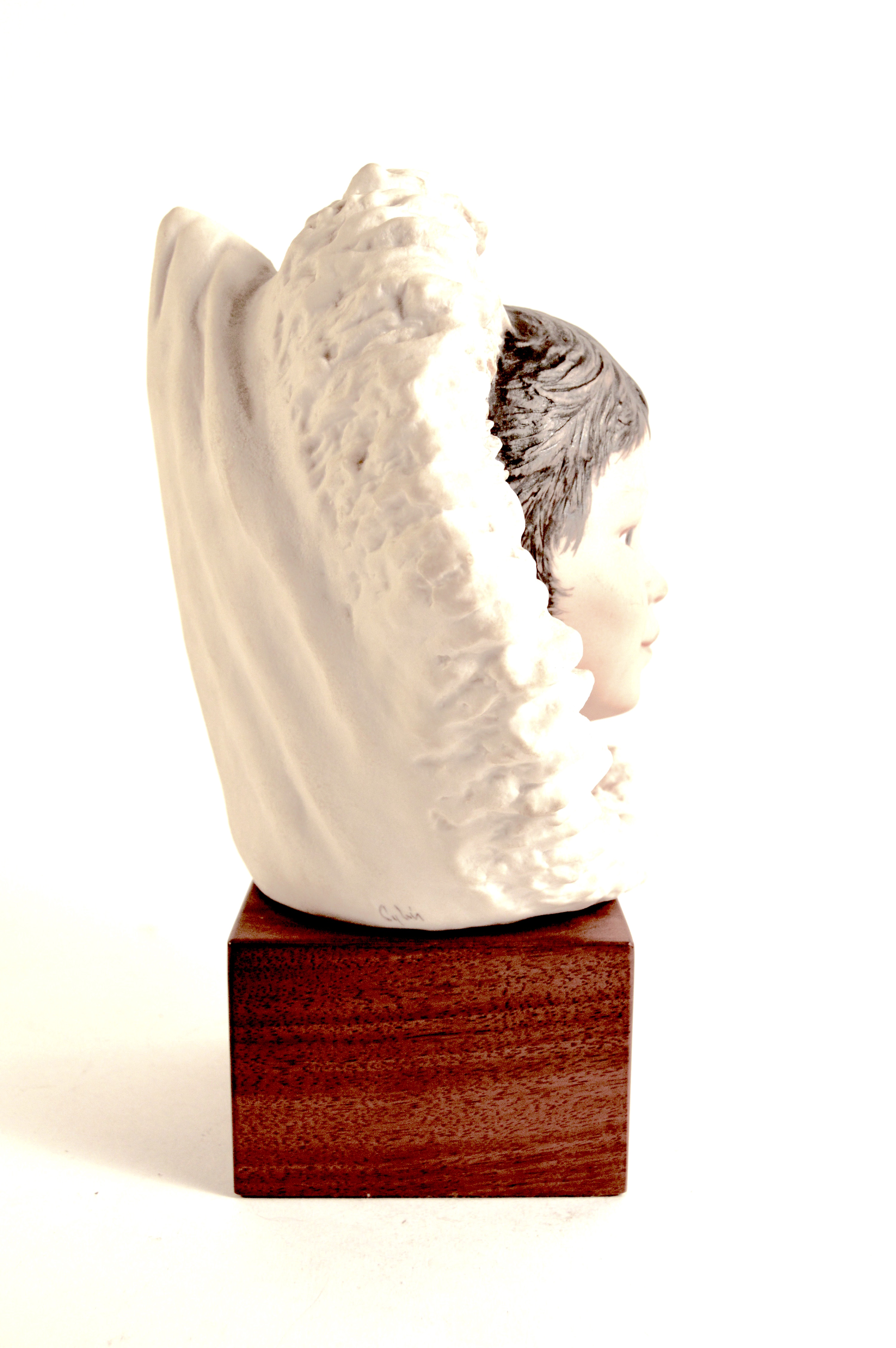 Cybis Porcelain Eskimo Child Show Buntins Bust Statue