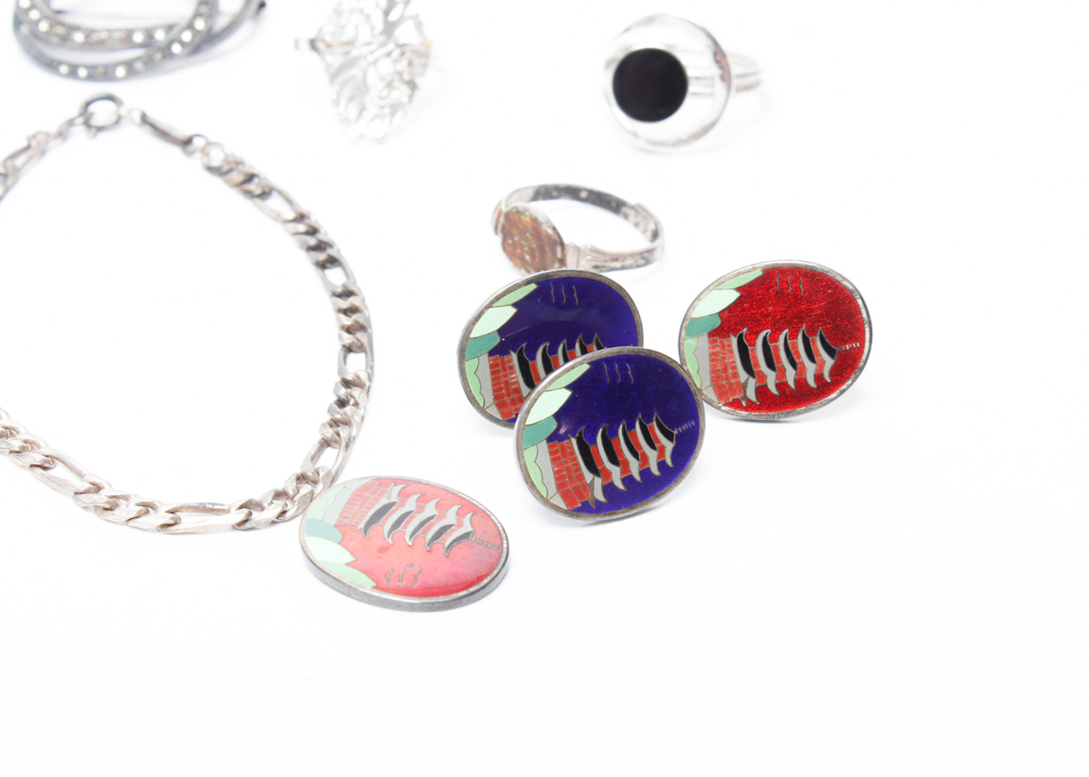 Collection of Sterling Silver Jewelry