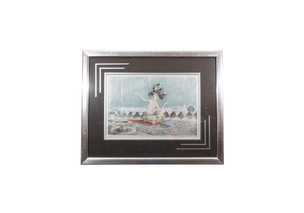 Signed Louis Icart "Scheherazade" Framed Etching