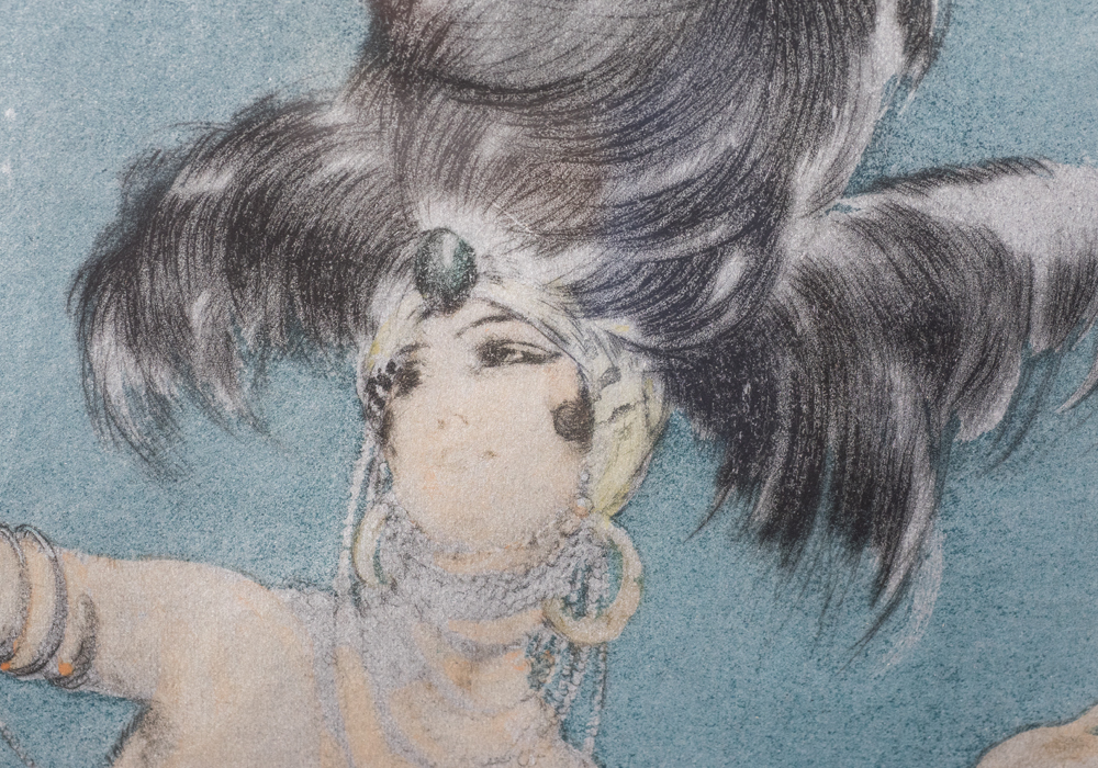 Signed Louis Icart "Scheherazade" Framed Etching