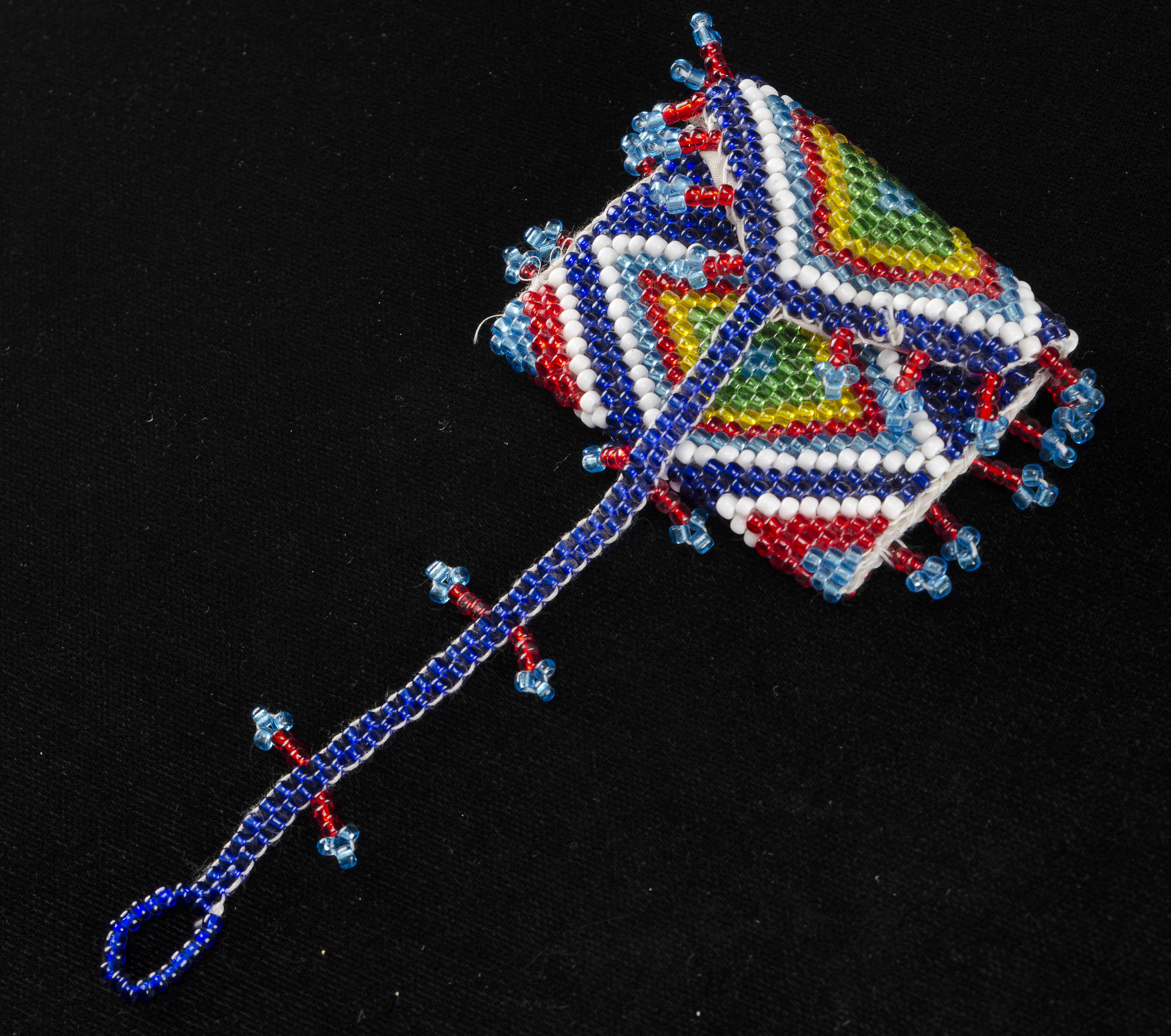 Two Small African Beaded Pouches