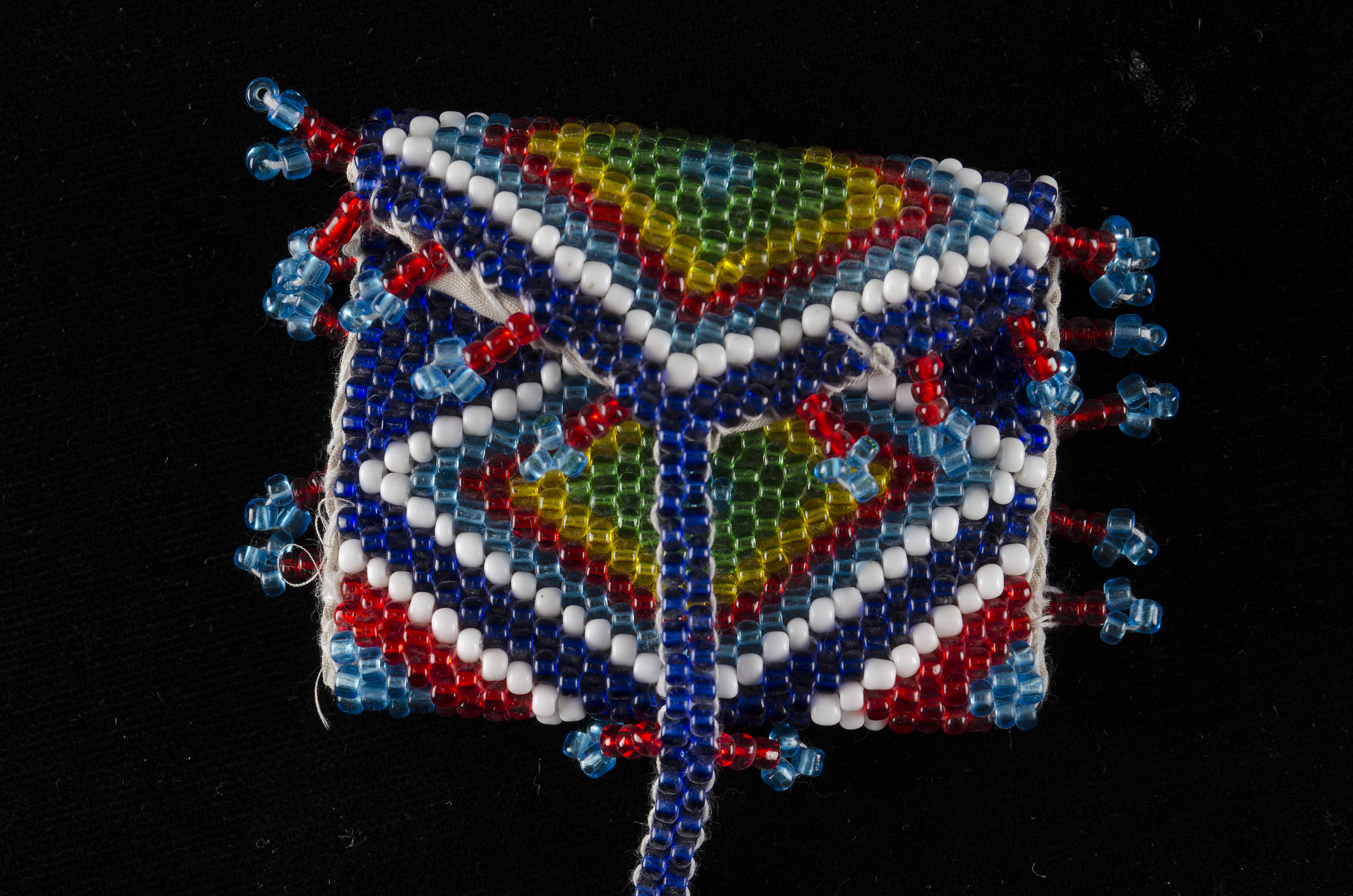 Two Small African Beaded Pouches