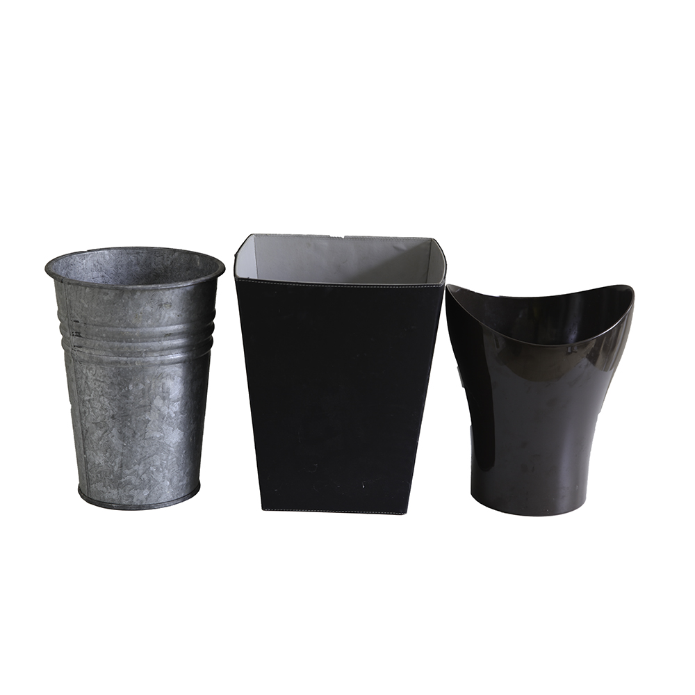 Trio of Trash Pails