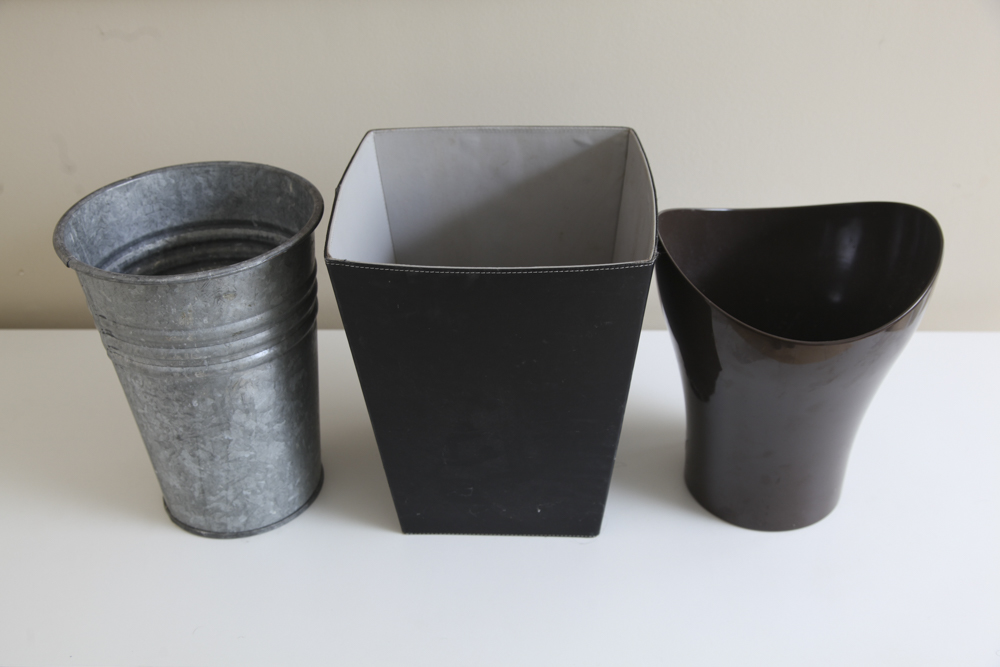 Trio of Trash Pails