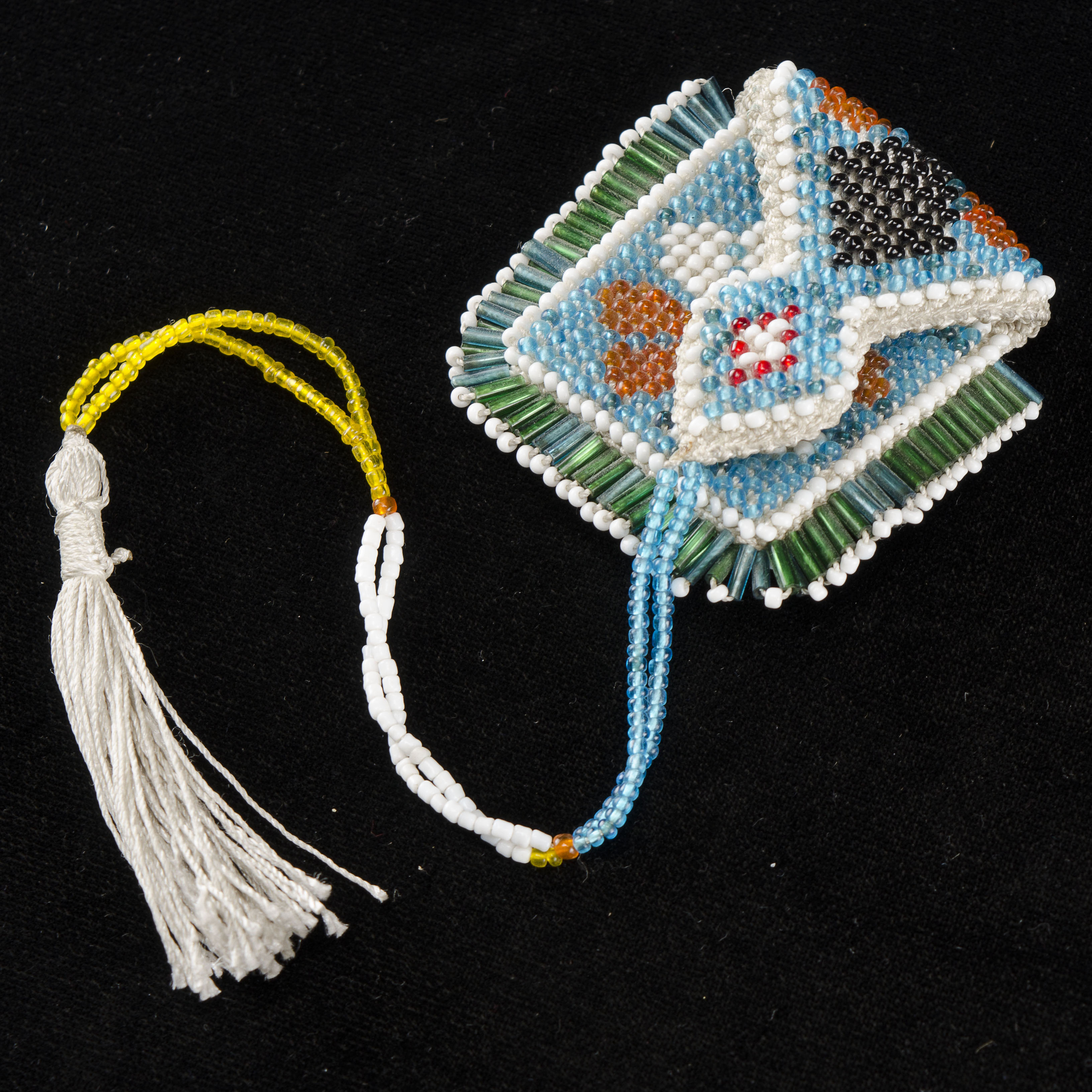 Two Small African Beaded Pouches