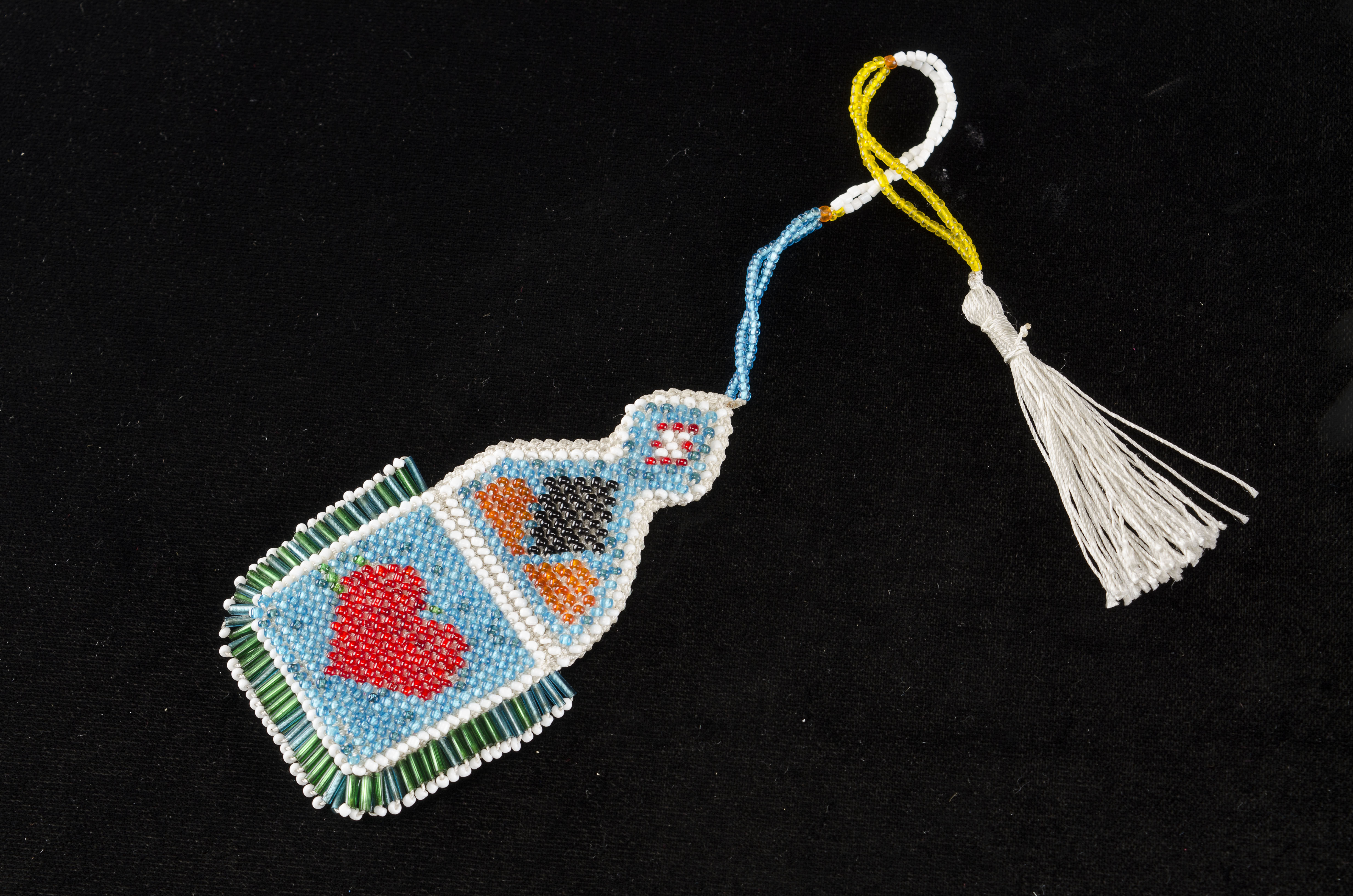 Two Small African Beaded Pouches