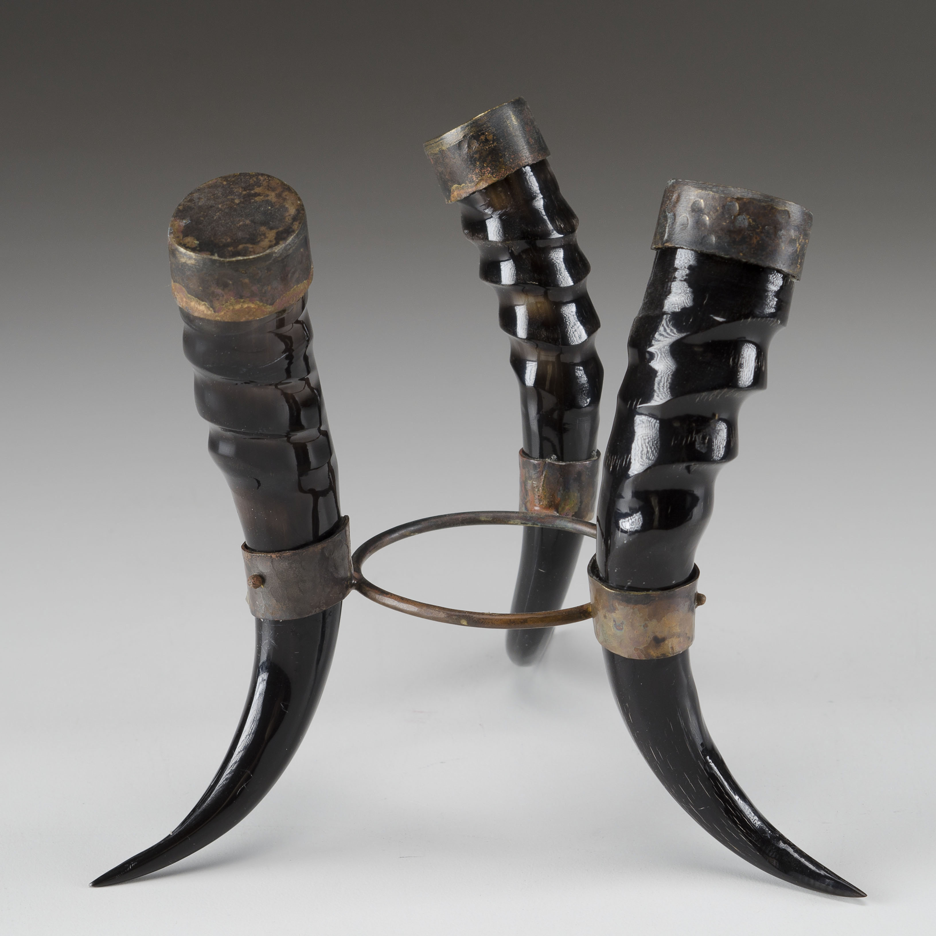 Ostrich Egg on Horn Stand