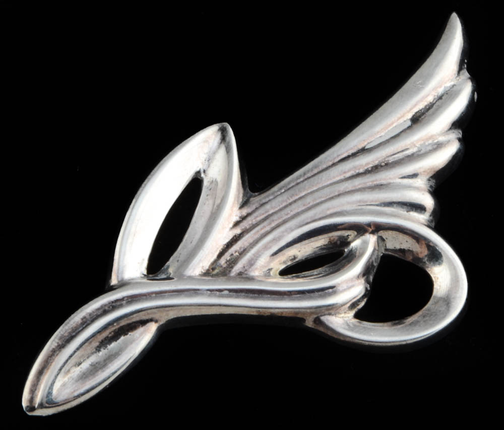 Two Sterling Silver Brooches
