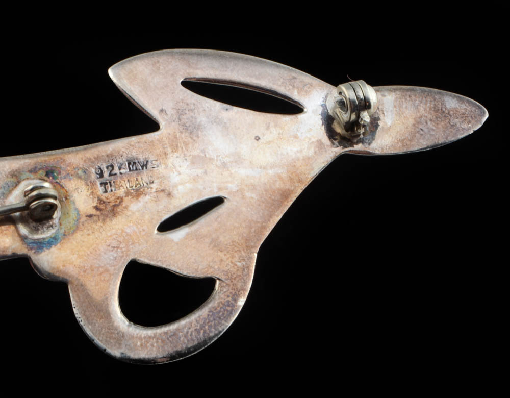 Two Sterling Silver Brooches