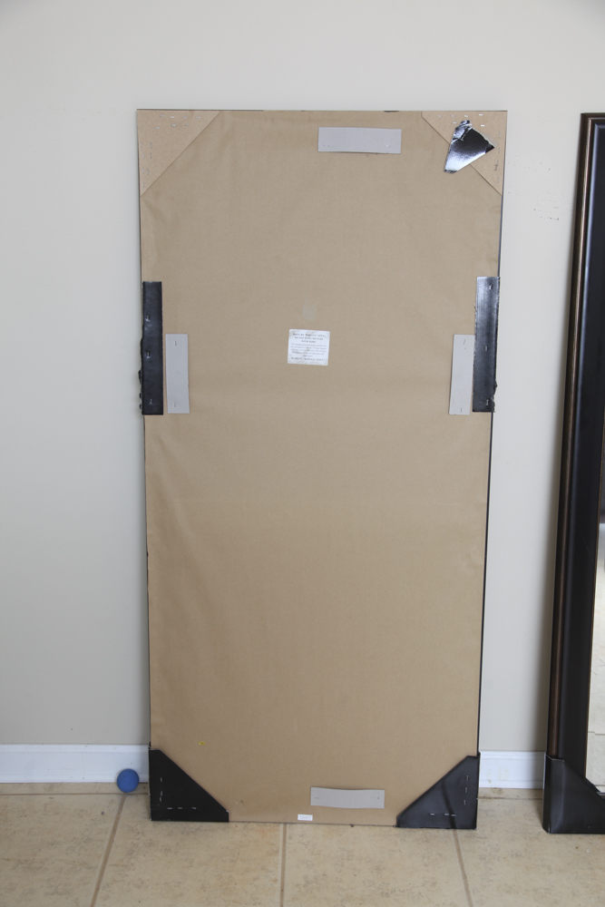 Pair of Rectangular Beveled Wall Mirrors