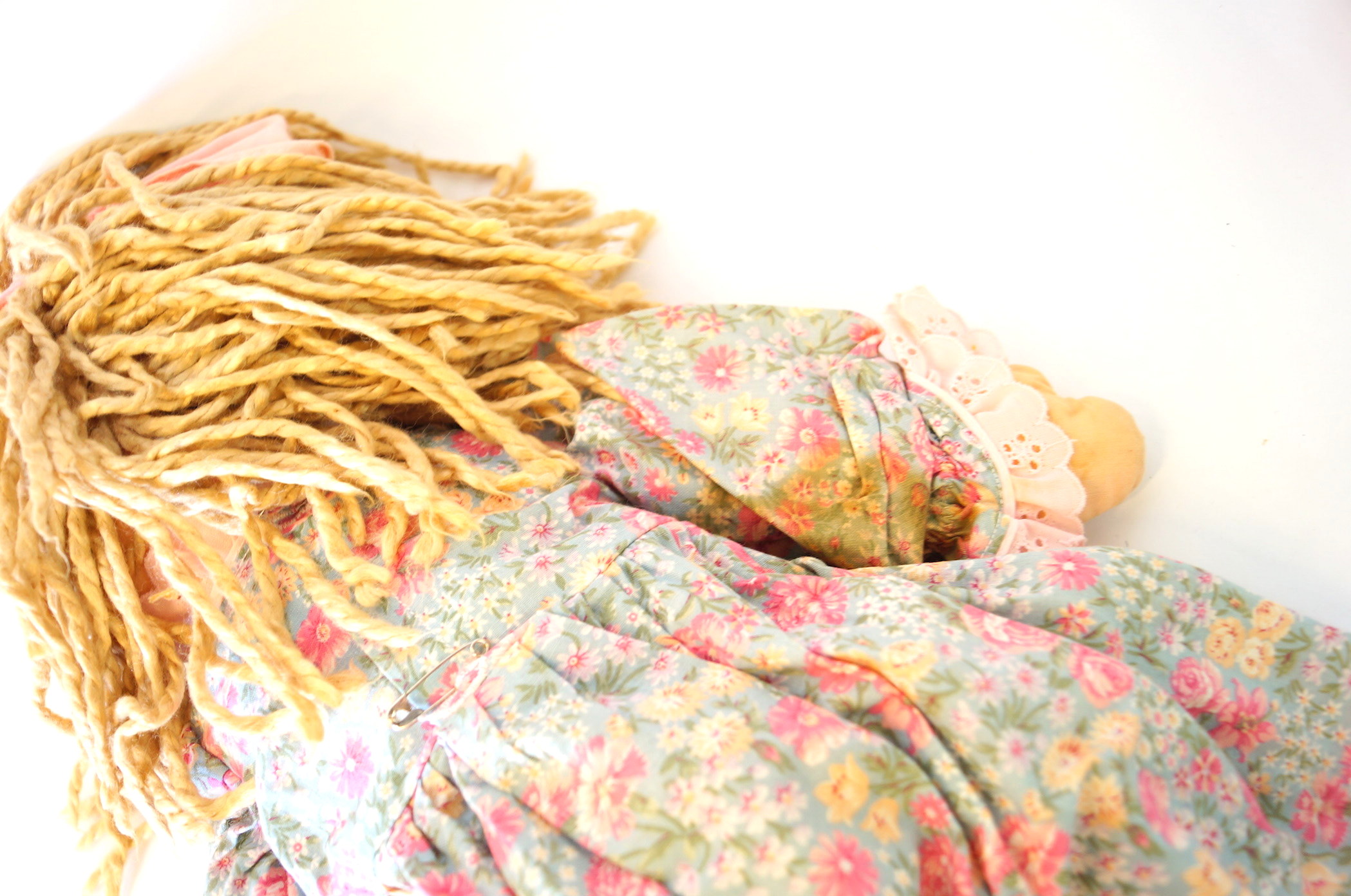 Three Vintage Soft Body Dolls with Yarn Hair