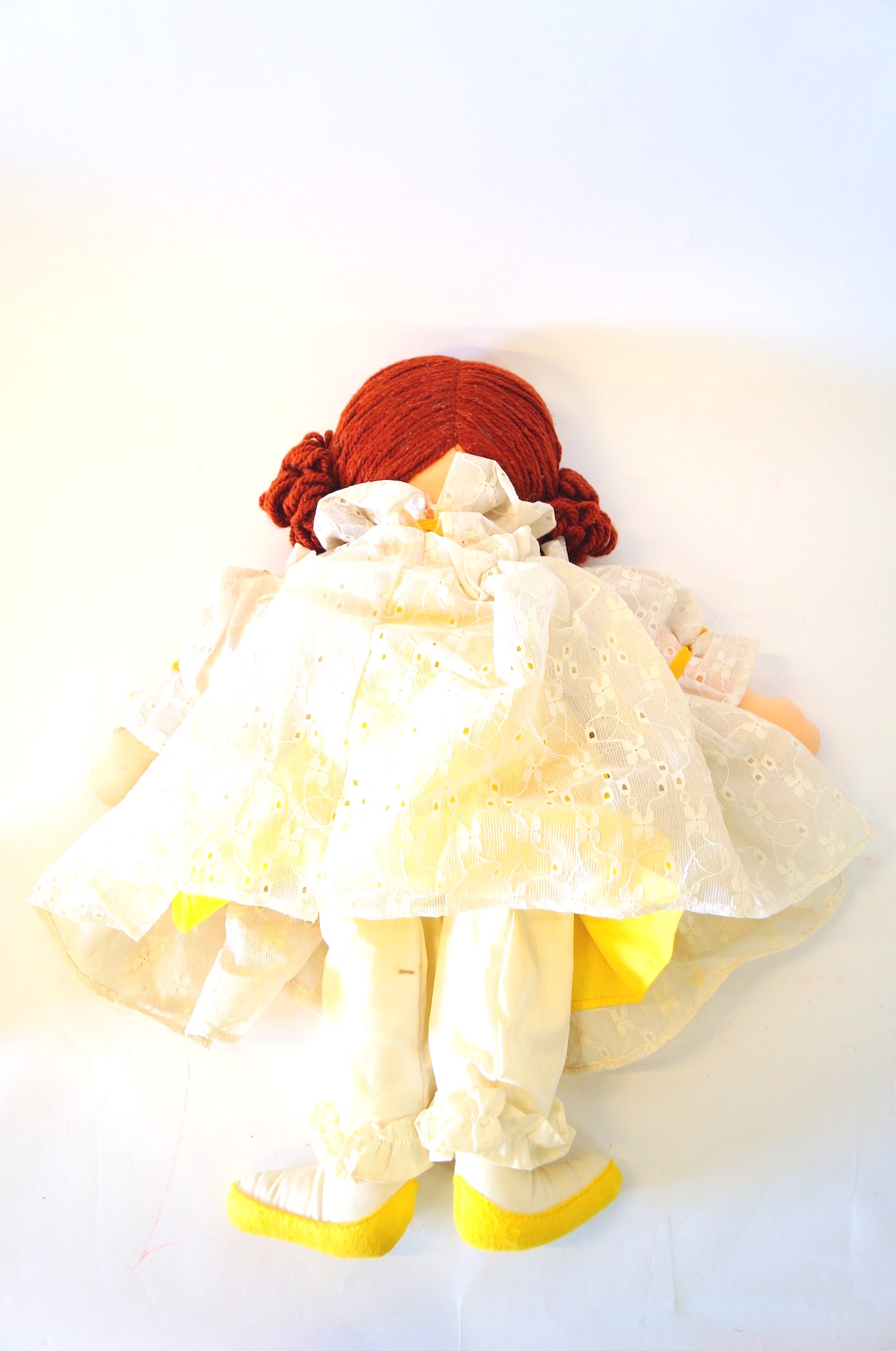 Three Vintage Soft Body Dolls with Yarn Hair