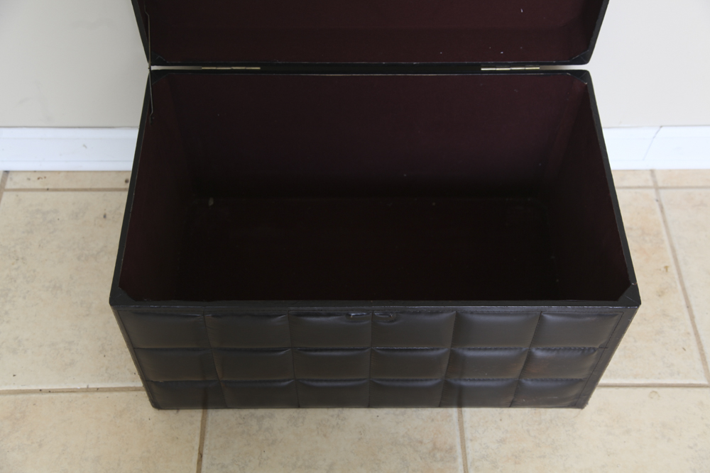 Leather-Textured Nesting Storage Chests