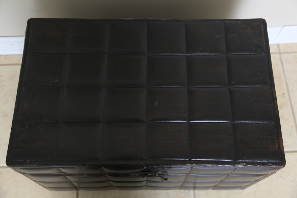 Leather-Textured Nesting Storage Chests