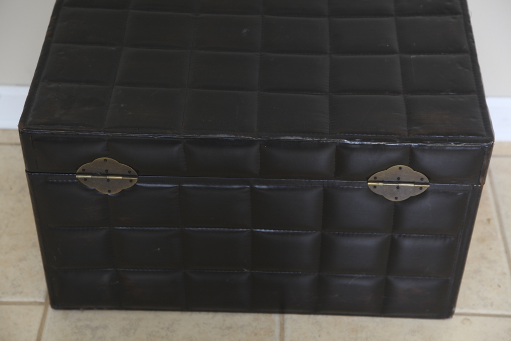 Leather-Textured Nesting Storage Chests
