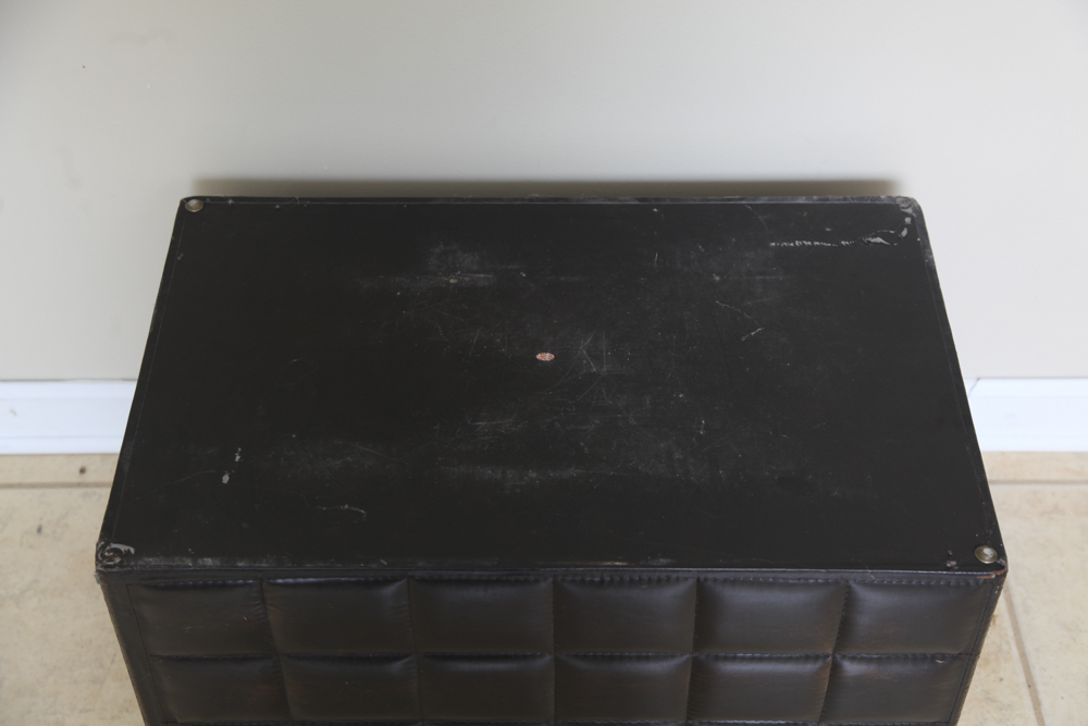 Leather-Textured Nesting Storage Chests