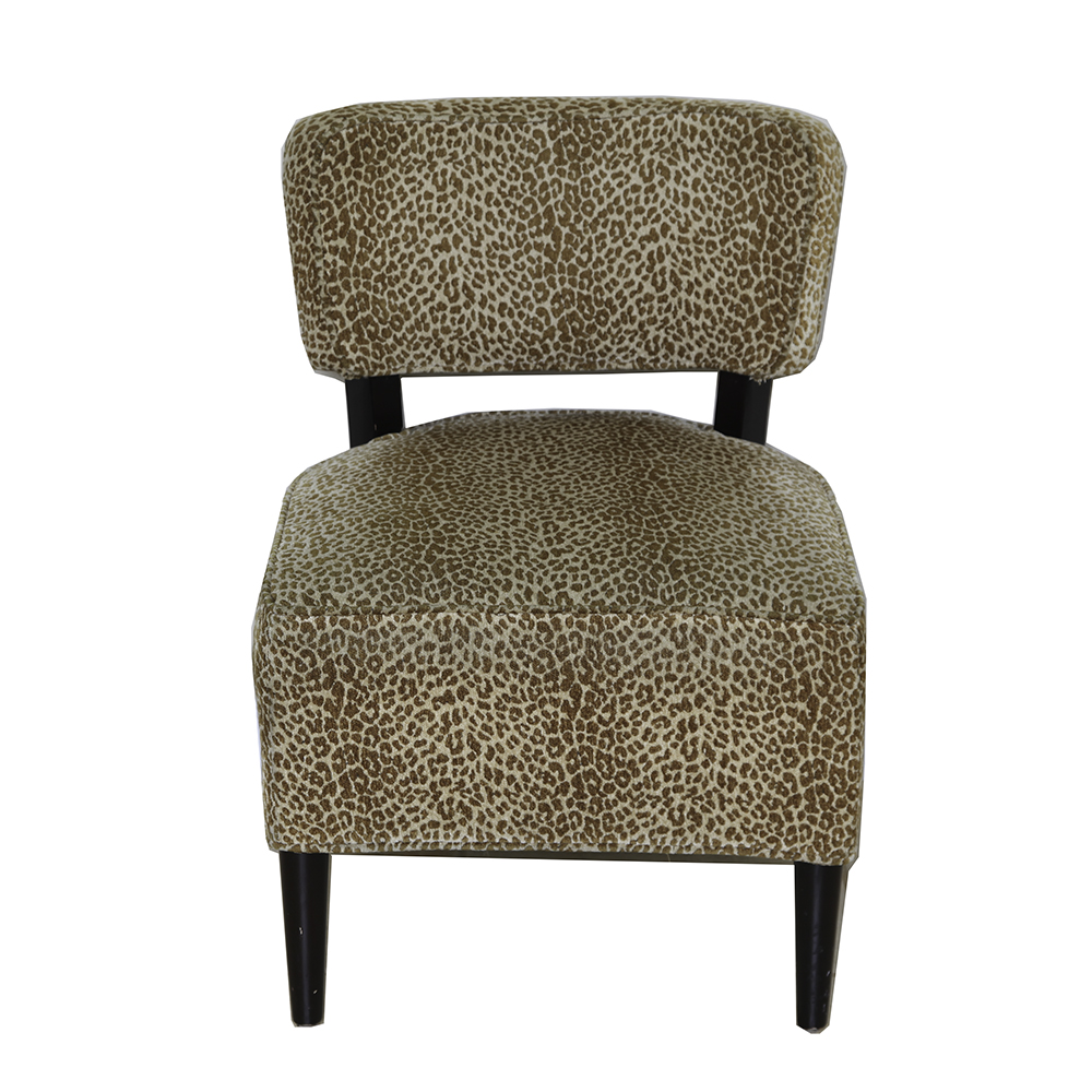 Animal Print Upholstered Accent Chair