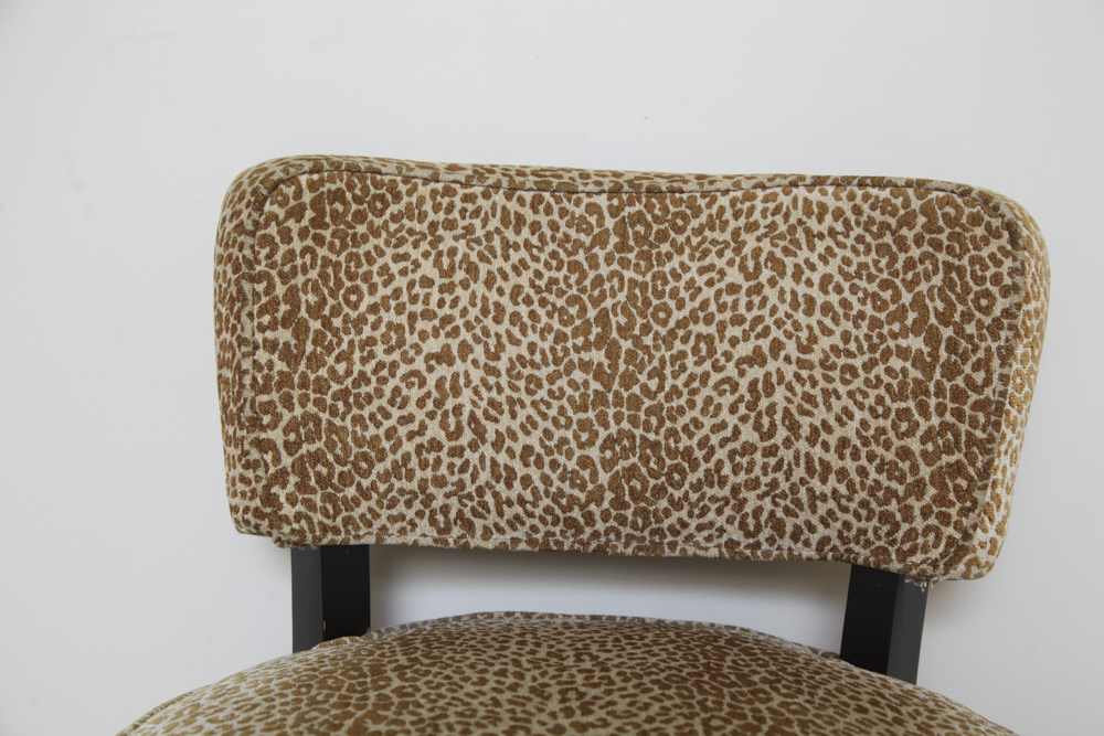 Animal Print Upholstered Accent Chair