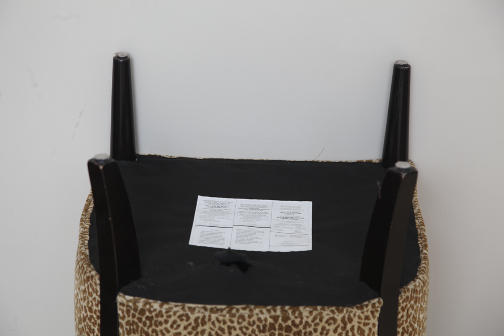 Animal Print Upholstered Accent Chair