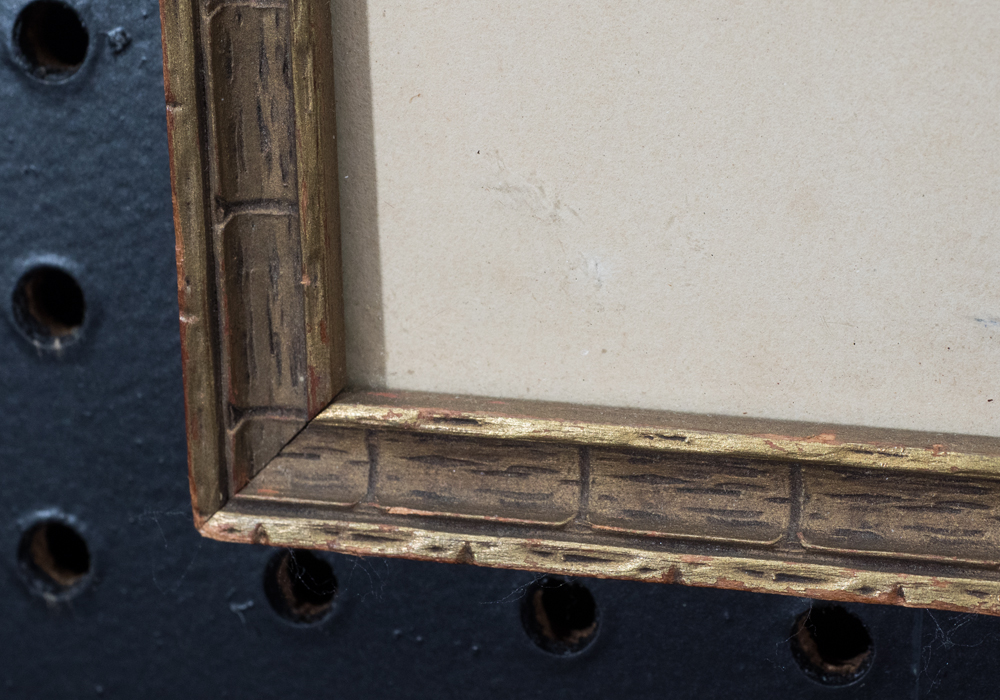 Signed Wallace Nutting "The Orchard Beud" Hand Colored Photograph