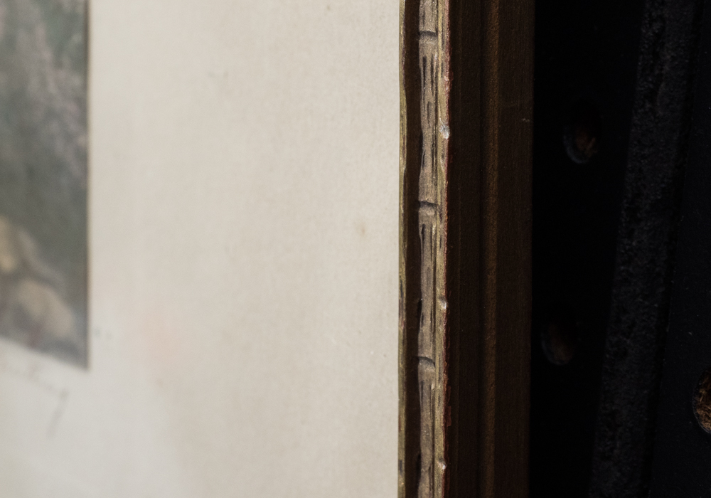 Signed Wallace Nutting "The Orchard Beud" Hand Colored Photograph