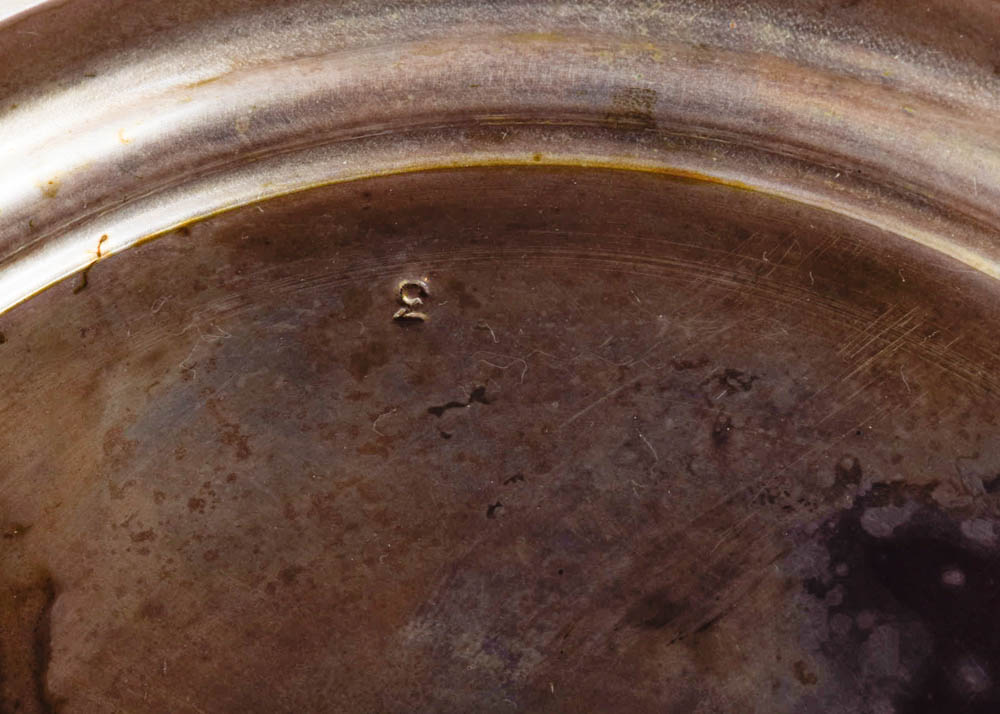 Antique Silver Plate and Cut Glass Epergne Serving Bowls on Stand