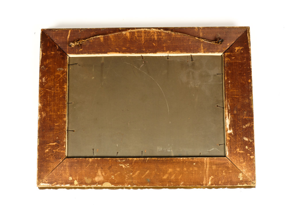 An Original Antique Oil on Board of Monks at Work