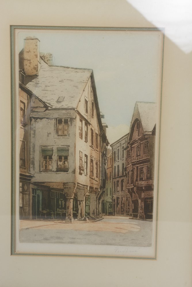 Pair of Town-Scape Prints