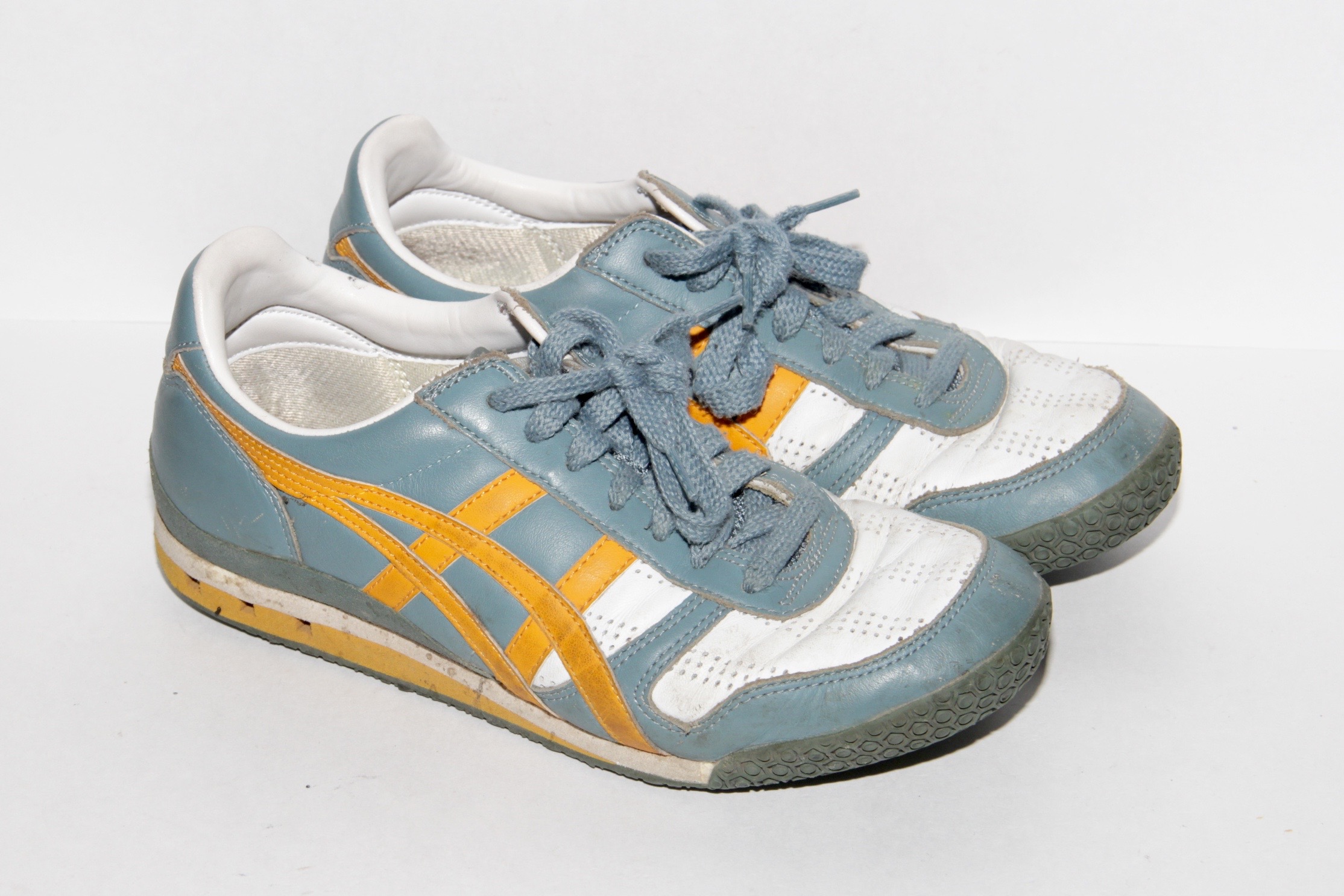 Asics Onitsuka Tiger Grey and Orange Shoes